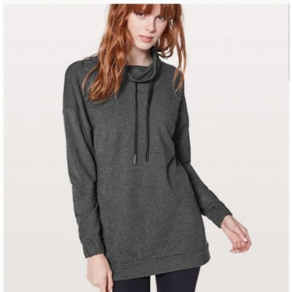 Lululemon Gray Twisted and Tucked Tunic Pullover